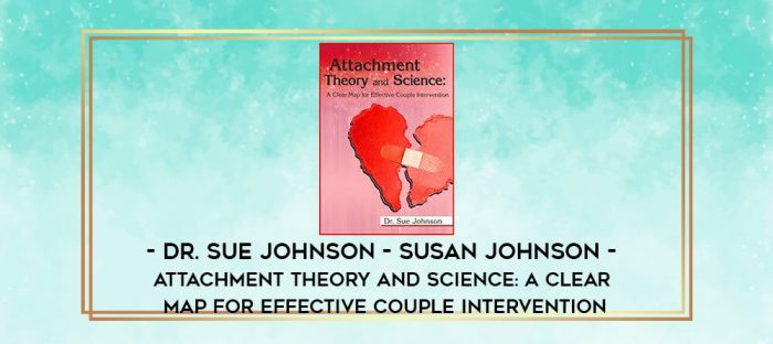 Dr. Sue Johnson - Susan Johnson - Attachment Theory and Science: A Clear Map for Effective Couple Intervention digital courses