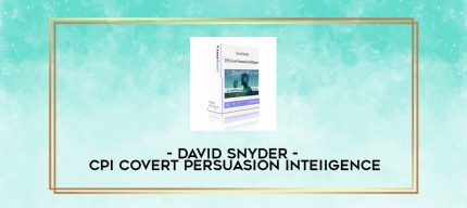 David Snyder - CPI Covert Persuasion Inteiigence digital courses