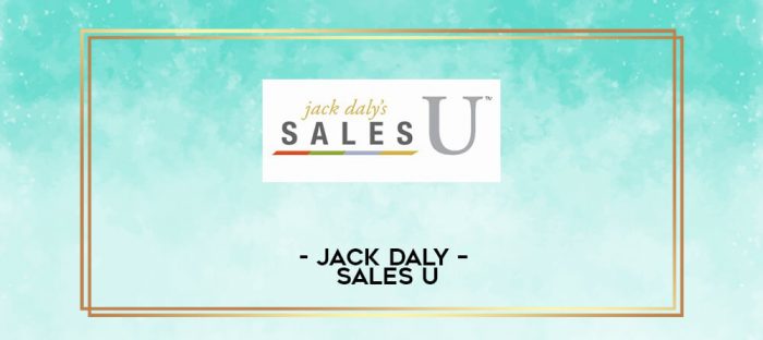 Jack Daly - Sales U digital courses