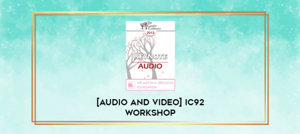 [Audio and Video] IC92 Workshop 69b - Demonstrations V - The Utilization of Symptom Sequences in Hypnotherapy - Eric Greenleaf