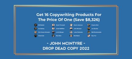 John McIntyre - Drop Dead Copy 2022 Online courses